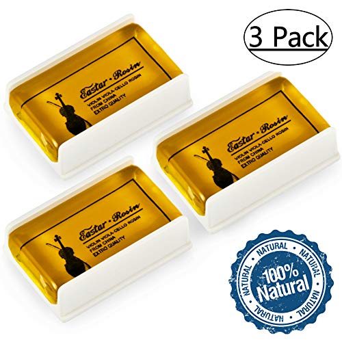 Eastar EAC-RO1 3 Pack Rosin Suits for Violin Viola Cello Rosin for Bows