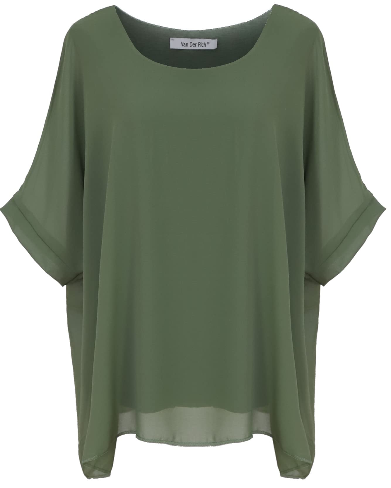 Van Der Rich ® - Bluse aus Mousseline mit Innenfutter - Damen