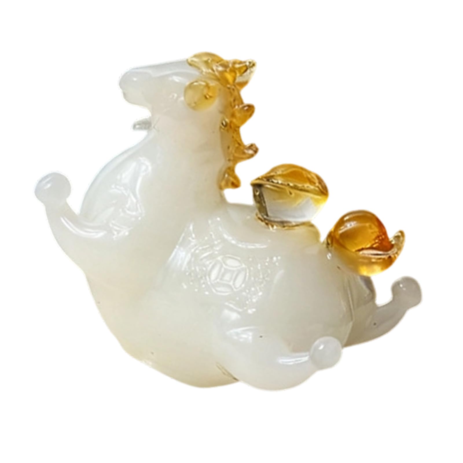 Piceioep Hand-Carved Glass Zodiacs Horse Statues Fengshui Ornament for Home Table Decor Hand-Carved Glass Zodiacs Horse Statues Fengshui Ornament for Home Table Decor