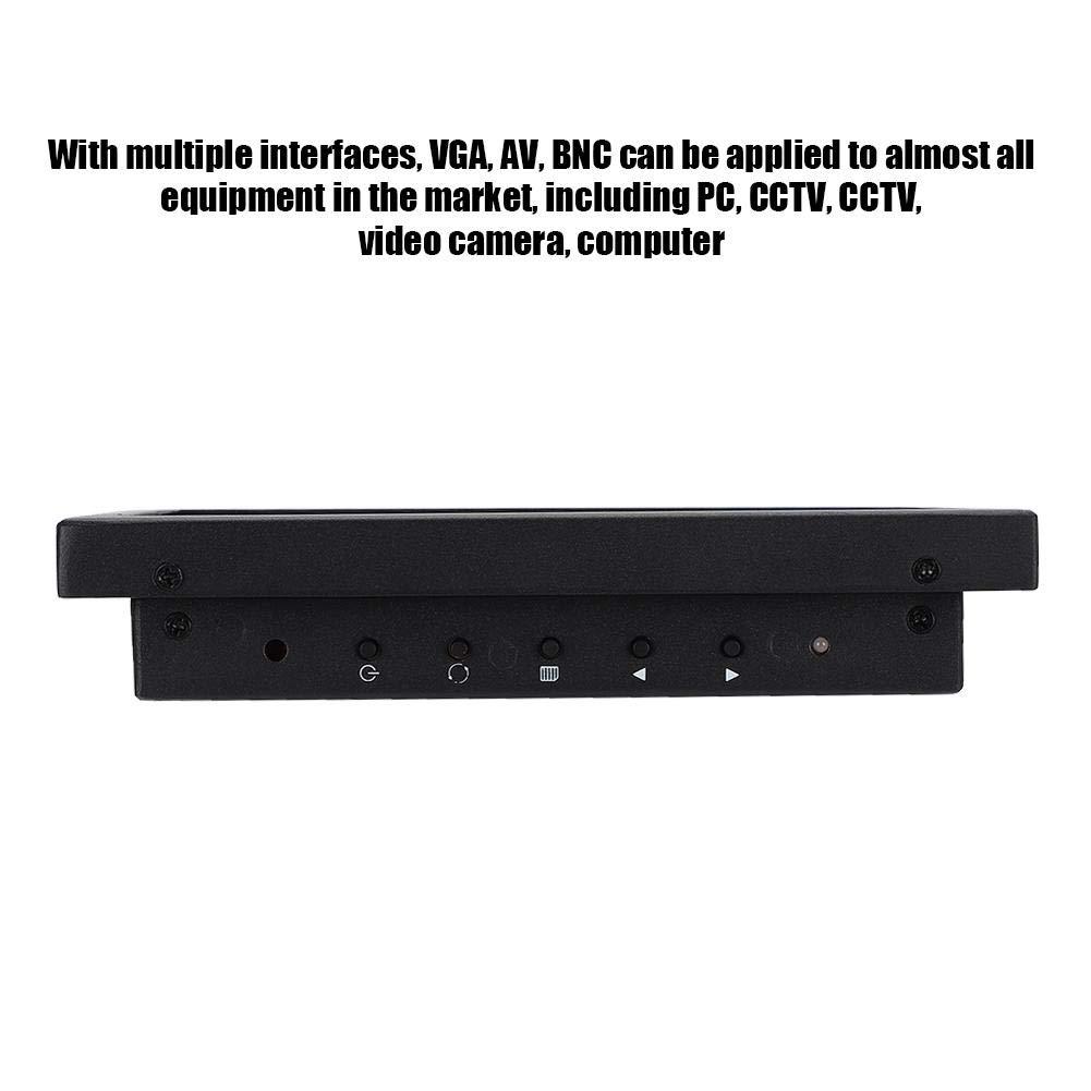 Diyeeni Monitor CCTV de 8 Pulgadas Monitor de Pantalla táctil resistiva 1024x768 Pantalla TFT Pantalla 4: 3 Gran Angular, Pantalla de Video Digital con HDMI/VGA/USB, VESA 75 * 75 mm(UE)