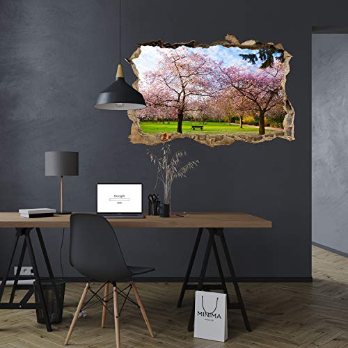Wandmotiv24 Adesivo da Parete 3D Fiori Sakura