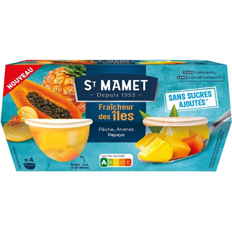 ST MAMET - Fraicheur Des Iles Sans Sucres Ajoutés - 452G - Lot De 3 - Vendu Par Lot