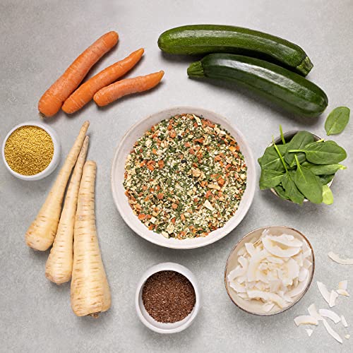naftie Bio Hundeflocken Hundemüsli Vital mit Gemüse - Flocken-Mix für Hunde mit Hirseflocken Kokosflocken Karottenflocken - glutenfrei - vegan - 1kg