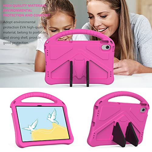 YRH for Lenovo Tab TB311FU 10.1 inch Case 2025, Kids EVA Shockproof Handle Stand Cover for Lenovo TB311XU 10.1'', Pink - Image 3