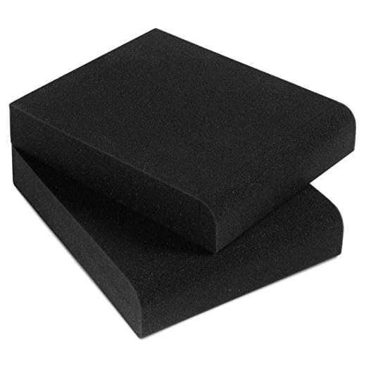 Sound Addicted - Studio Monitor Isolation Pads for 3-4.5 inches Small Speakers, Pair of 2 High Density Dampening Acoustic Stands Foam which Fits most Bookshelf’s and Desktops | SMPad 4
