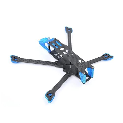 Miniatura 3 de Chimera5 LR Fibra de Carbono 8.622 in FPV Marcos Kits 0.157 in Brazo para RC FPV Racing Freestyle 5 pulgadas Mini Largo Alcance Drones DIY Piezas