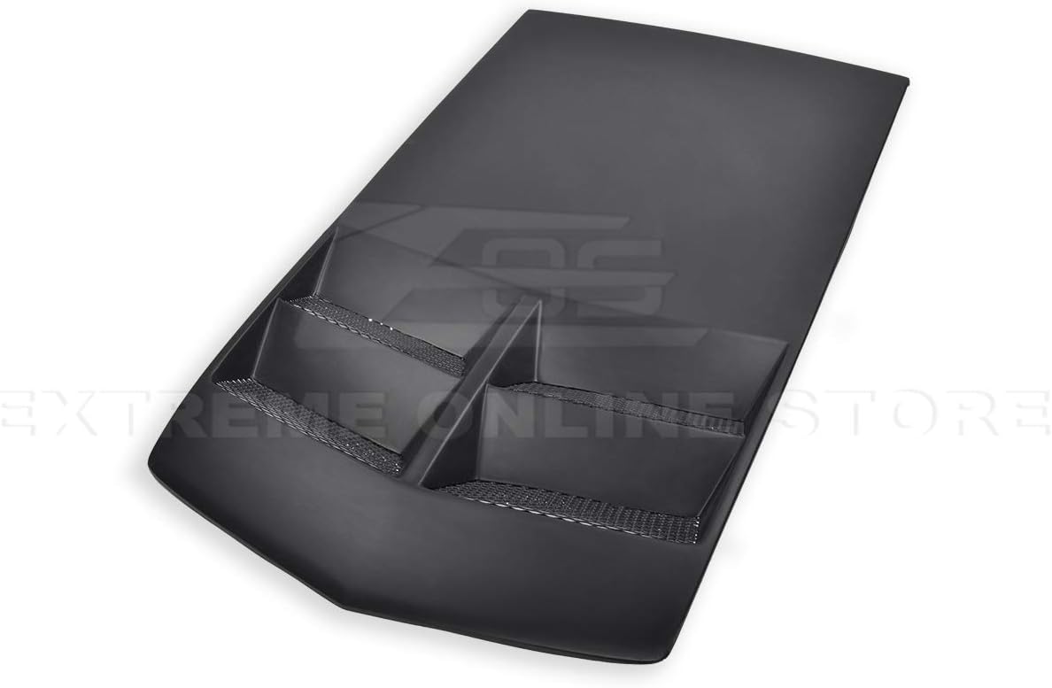 Extreme Online Store Replacement For 2010-2015 Chevrolet Camaro LT LS RS SS | ZL1 Style TL1 Heat Extractor Hood Insert (Fiberglass - Primer Black)