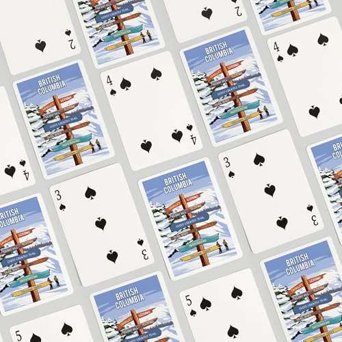 Baraja de póker British Columbia 52 cartas para adultos miniatura 4