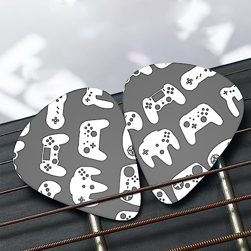 Lot de 12 médiators pour guitare et basse Blanc - Les Beatles, Paul McCartney, John Lennon, RIngo Starr, George Harrison Lot de 12 médiators pour guitare et basse Blanc – Image 8