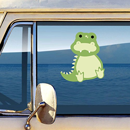 Cute Alligator Funny Wall Stickers Colorful Alligator Car Window Decals