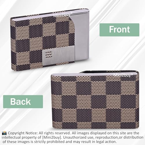 Image of Luxurious Unisex Pocket Card Holder Design 15-20 Business Card and 5-8 Card Debit Credit Ultrathin Stainless Steel 9.5 X 6.5 x 1.2 cm Size RFID Blocking Corporate Gift for Employee (Multi-Brown)