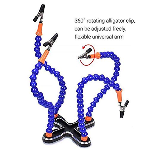 【送料無料】 多機能 4フレキシブルアーム はんだ付けステーション はんだごてスタンド Pana-多機能ハンドはんだ付けステーション,ハンドはんだ付け修理ツール,フレキシブルアーム - AliExpress