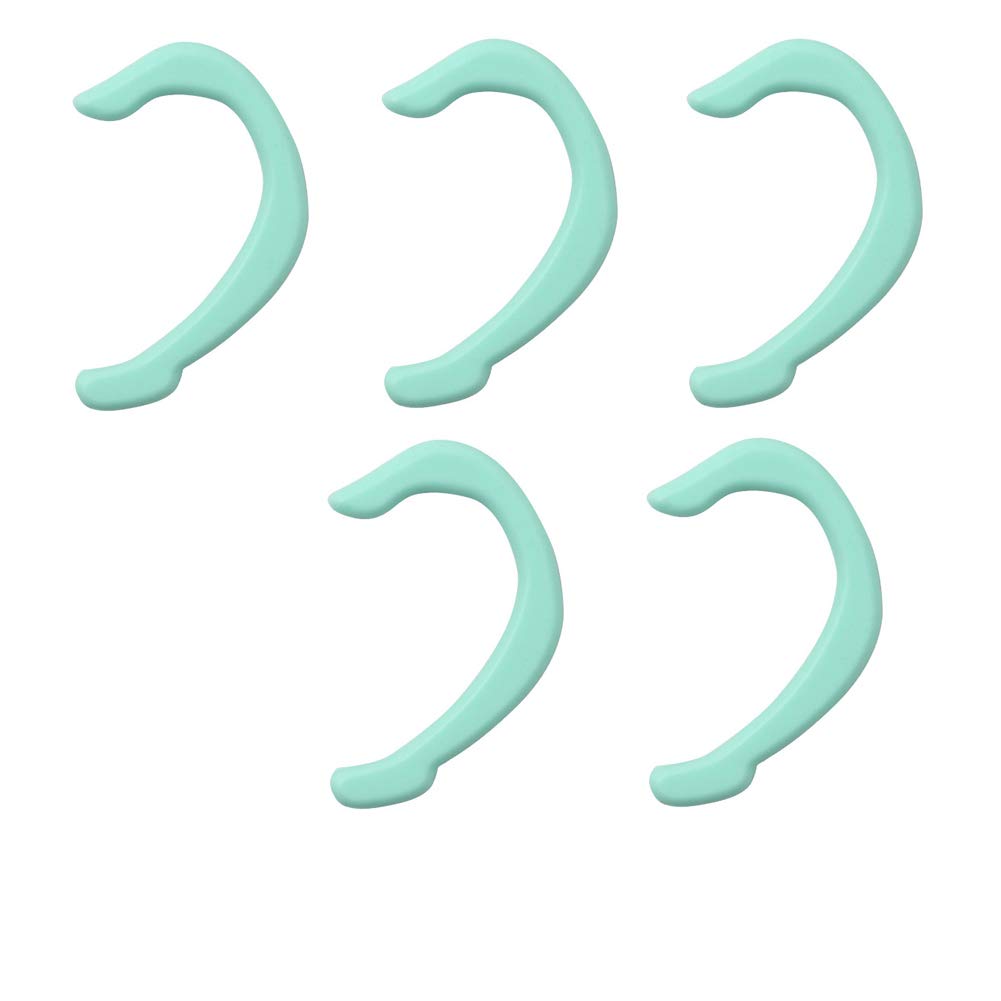 Bluesky8Ear Protection Straps Silicone Earloop Ear Protectors Caps for M-a-s-k-ing 5 Pairs per Pack (Blue)