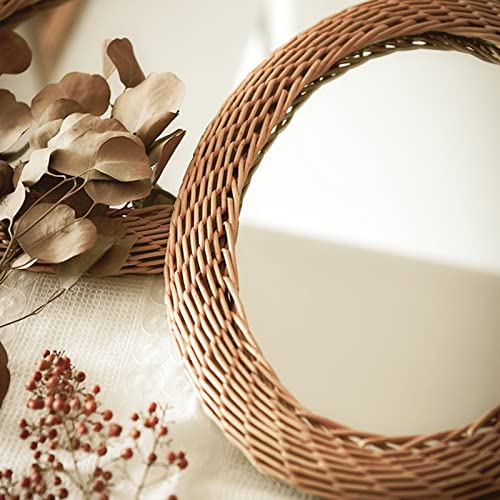Trecce di Specchio Rotondo in Rattan di bambù per