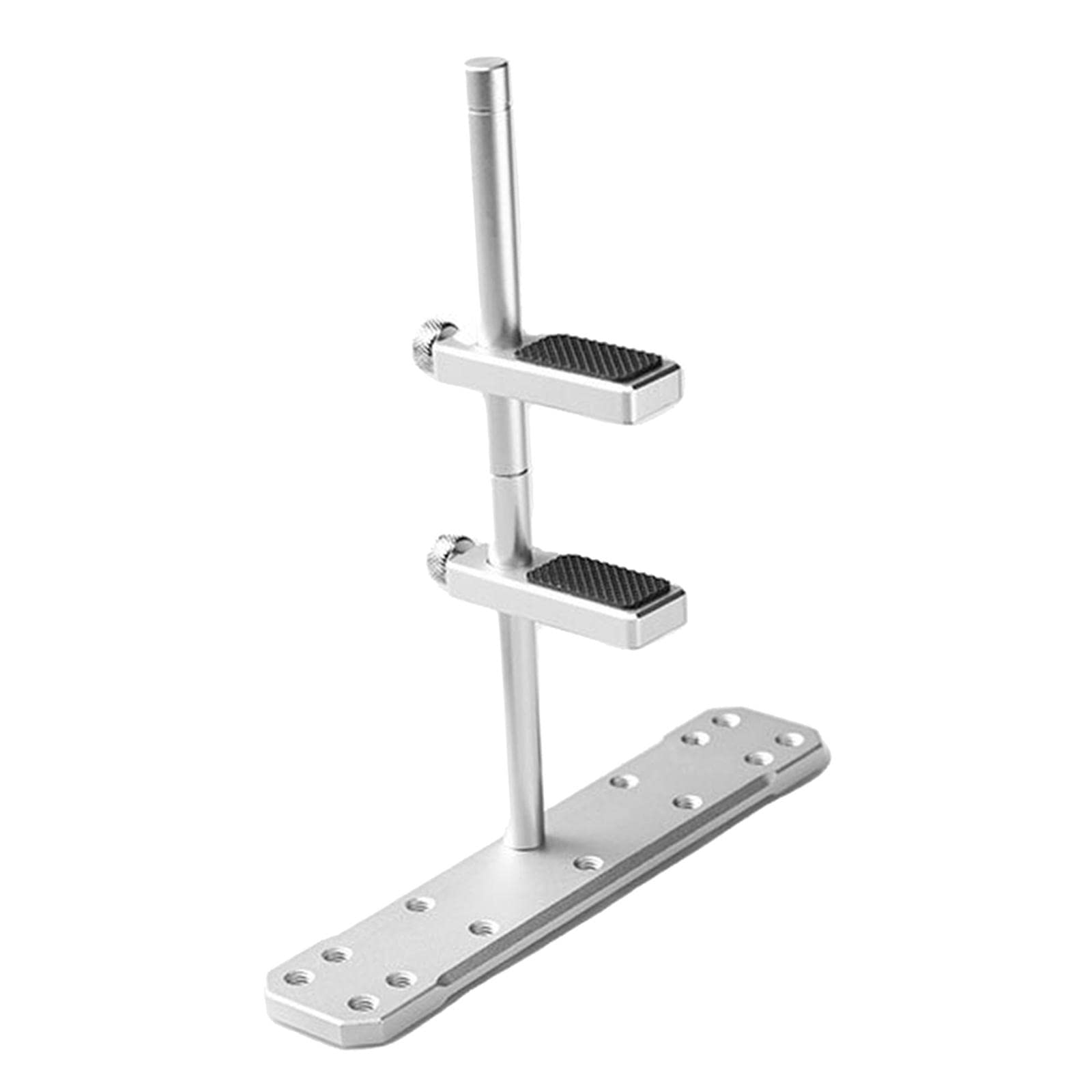 universal graphics card support with rubber pads height adjustable computer silver