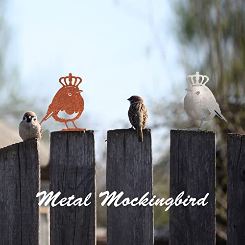 Reagia Metal Bird Decoration with a Crown - Image 2