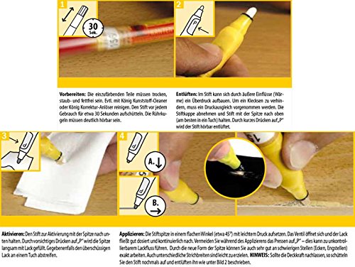 picobello® Lackliner PLUS RAL9016 Verkehrsweiß 5 ml - G245909016-048 - Made in Germany