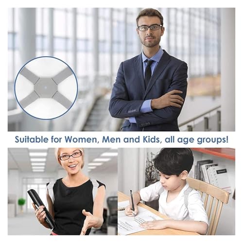 Correcteur de posture réglable avec rappel de vibration pour soutien vertébral