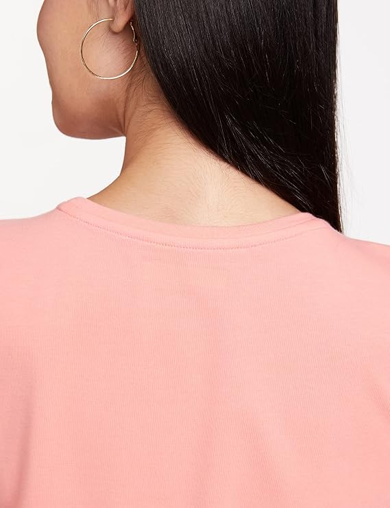 Image of Women's White Round Neck Short Sleeve T-Shirt