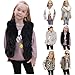 Kids Girls Faux Fur Vest Jacket Sleeveless Fur Fashion Coat Winter Warm Soft Vest for Toddler Boy Outerwear