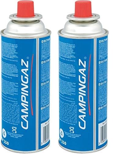 Campingaz Cartouche de Gaz à Valve CP 250, pour Réchauds Camp Bistro, Cartouche Compacte et refermable (Lot de 2)