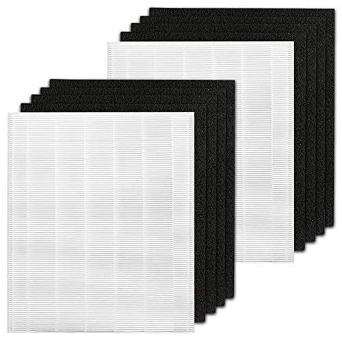 GuanQiao 1512hh Filter Compatible with Coway AP1512HH AP-1512HH, 3304899 AP1512HH AP1512, Include 2 HEPA Filters 8 Pre Filters