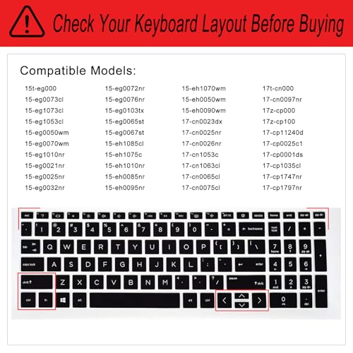 Protector de teclado para laptop HP 17.3 pulgadas miniatura 2