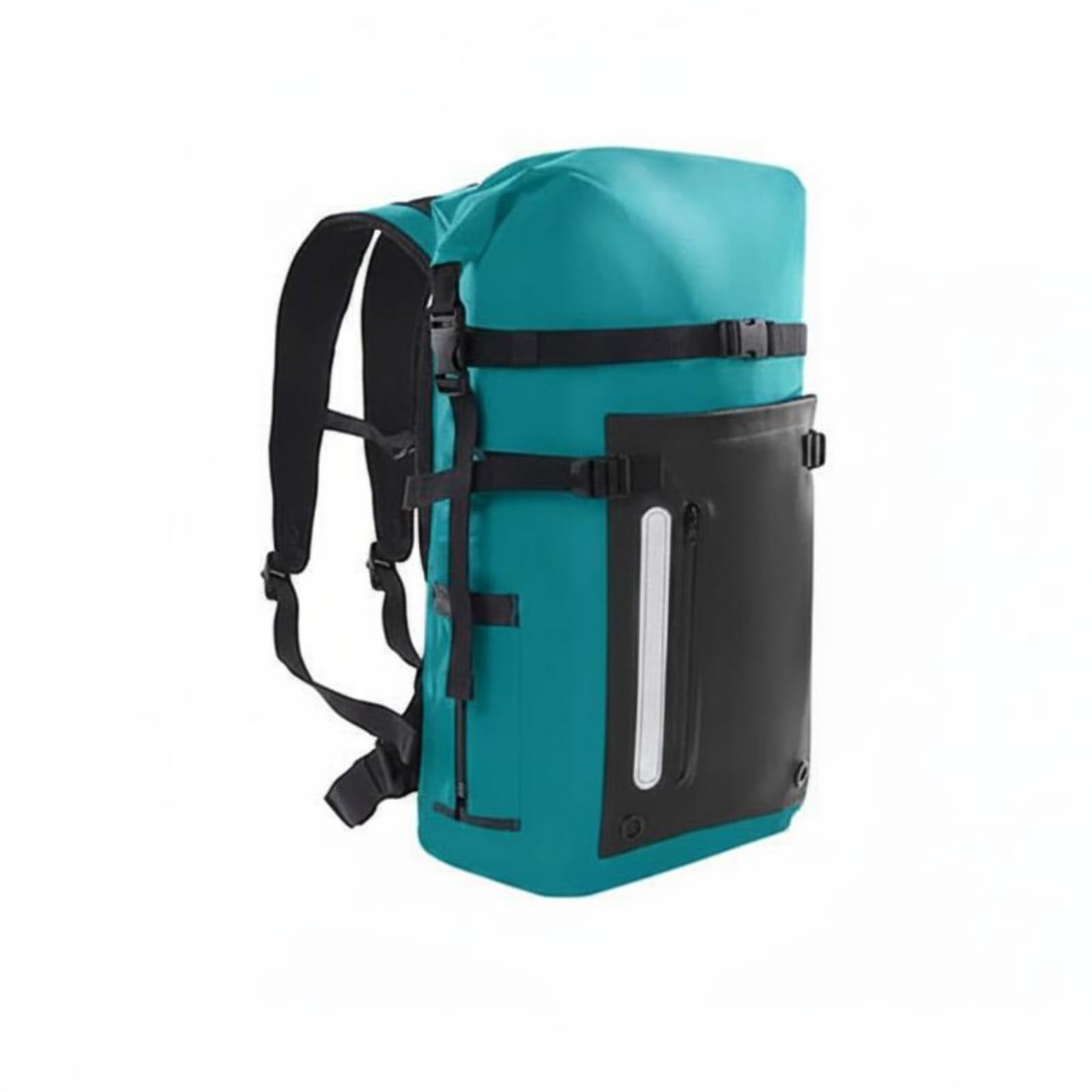 Outdoor Rucksack Wasserdicht PVC Trockensack Trekkingtasche Daypack Schwimmtasche mit Gepolstertem Rücken Ergonomischen Schultergurten, Blau, Pfauenblau, 20L