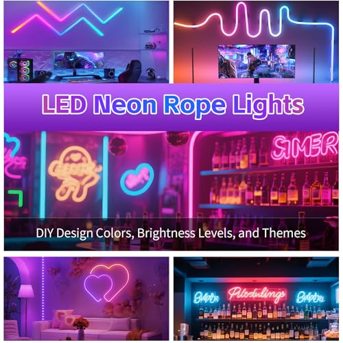 Cinta de Neón LED RGB 200FT Flexible Impermeable miniatura 6