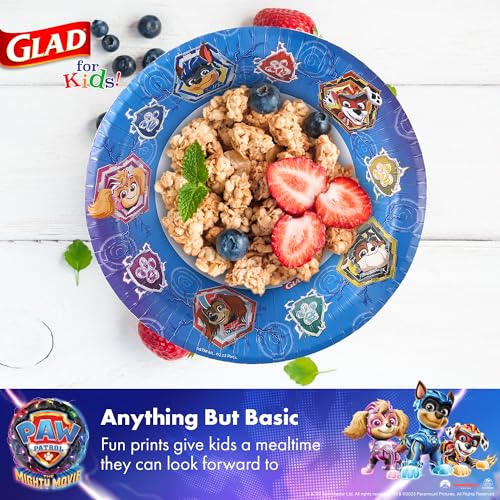 Glad for Kids Paw Patrol Disposable Paper Bowls, Shields, 12 Oz, 20 Count - image 4