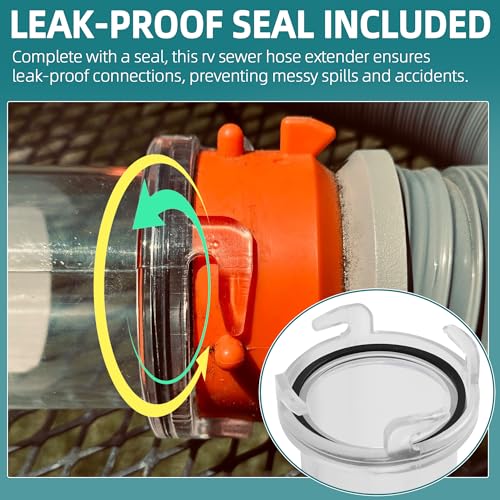 Image of 10 inch Extension Clearview Sewer Hose Adapter T1021