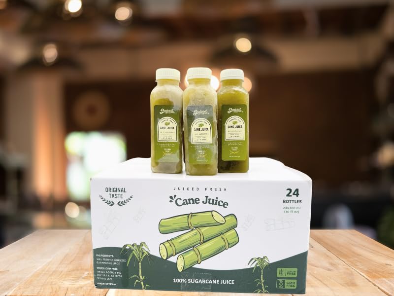 Sugarcane Juice – 300ml Bottles (Pack of 48 - $0.31/fl oz) – All Natural, Frozen, Fresh Taste – Perfect for Restaurants & Events
