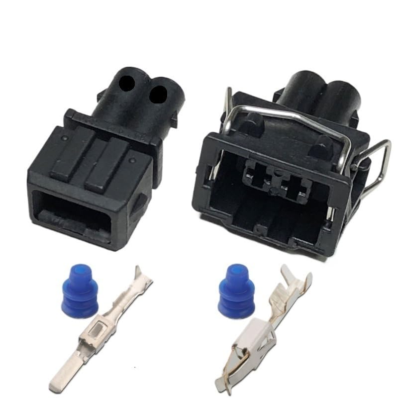 DJ7024-3.5Car Fuel Injection Nozzle Connector 1p2p3p4p Water Temperature Plug Harness Water Proof Socket Sheath(5p-Female,5sets)