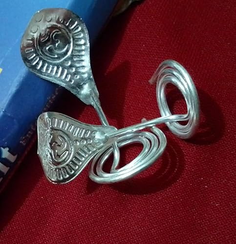BHAVICREATION Par de serpientes para Kaal Sharp Dosh chapado en plata, par de serpientes Naag Nagin Joda para Kaal Sharp Dosh