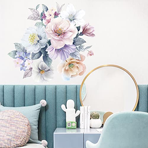 Vinilo decorativo floral Peony para pared tamaño 90x30 cm miniatura 4
