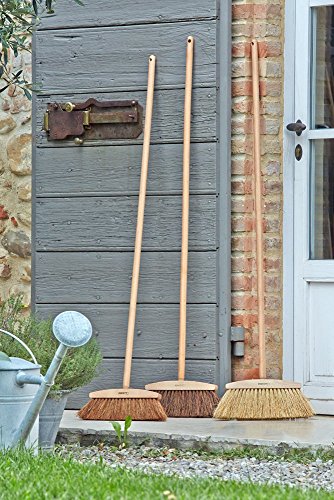 Perfekt ECO, Chestnut 0002, Besen aus Fasern von Palma und Coccia Holz Natur, Öko, 34 x 5 x 14 cm