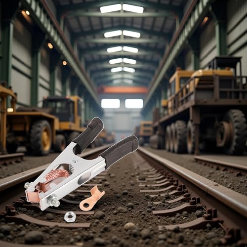 Black Welding Machine Ground Clamp,500a Ground Clamp With Rubber Sleeve Welding Equipment and Accessories(500A), Welding Clamps - Image 4