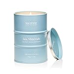 M&SENSE Sea Minerals Scented Candles Ocean, Aromatherapy Summer Candle for Stress Relief Meditation Relaxing, Housewarming Gifts for Women Men, 11.3oz 70 Hour Long Burning