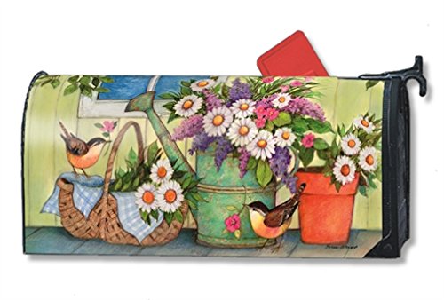 MailWraps Front Porch Flowers Mailbox Cover 01353