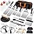 35PCS Griddle Accessories Kit, Leonyo Flat Top Grill Accessories, Grill Tools with Griddle Spatulas Smash Burger Press, Basting Cover, Scraper for Outdoor BBQ Teppanyaki Hibachi Cooking