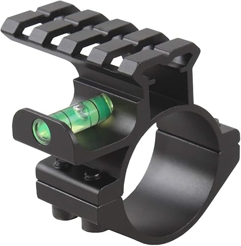 Hygoo Adaptador táctico de anillo de alcance de 1.181 in1 pulgada y 1 pulgada, riel de tejedorpicatinny, montaje de abrazadera de barril con nivel