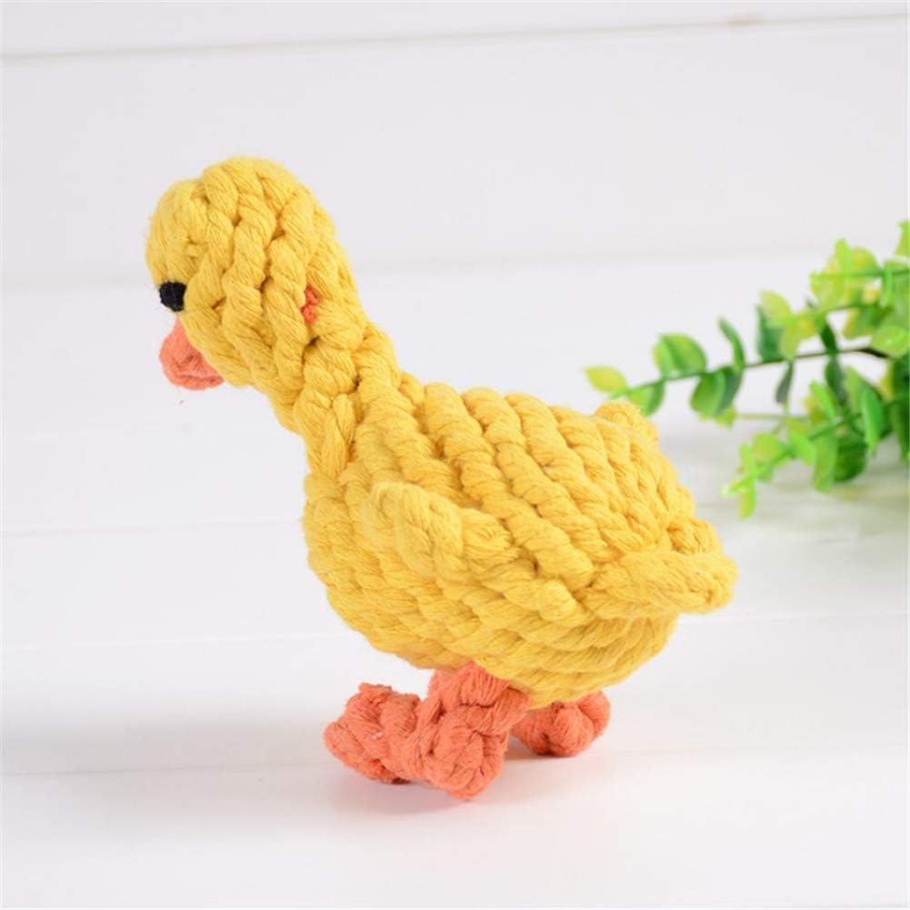 Mythonic Duck Rope Dog Toy (12cm) Tough Natural Cotton Chew Toy for Small & Medium Dogs Fun Animal Shape, Teeth Cleaning - Image 4