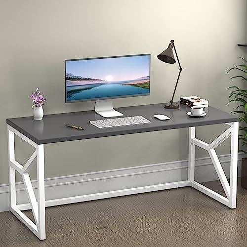 Image of Honey Touch Metal & Wood Workstation Desk for Home Office | Modern Computer Table for PC, Laptop & WFH | Minimalistic Study Desk with Strong Frame