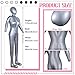 2 Pieces Inflatable Full Body Mannequin Dress Display Torso Dummy Model Silver Mannequin Body PVC Dress with Arms and Legs Model Display for Retail Clothing Shops (Female)