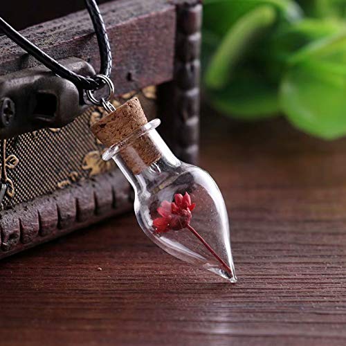 Preisvergleich Produktbild 1 Glasflaschen Korken Tropfen Glaeser Durchstechflasche, Flasche DIY Anhaenger Charme