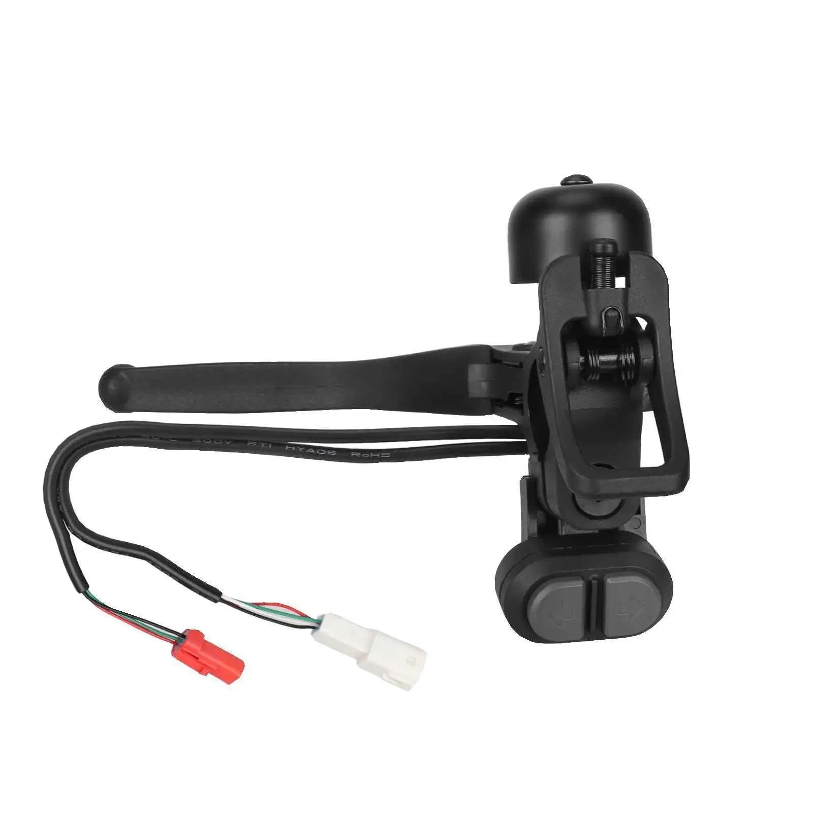 Manija de Freno con botón de luz de Giro, Conjunto de Campana for Patinete eléctrico for Xiaomi Elite, Piezas de Repuesto de Palanca de Freno Izquierda
