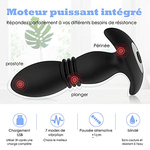Plug anal vibrant avec télécommande sans fil pour débutant et couple - 5