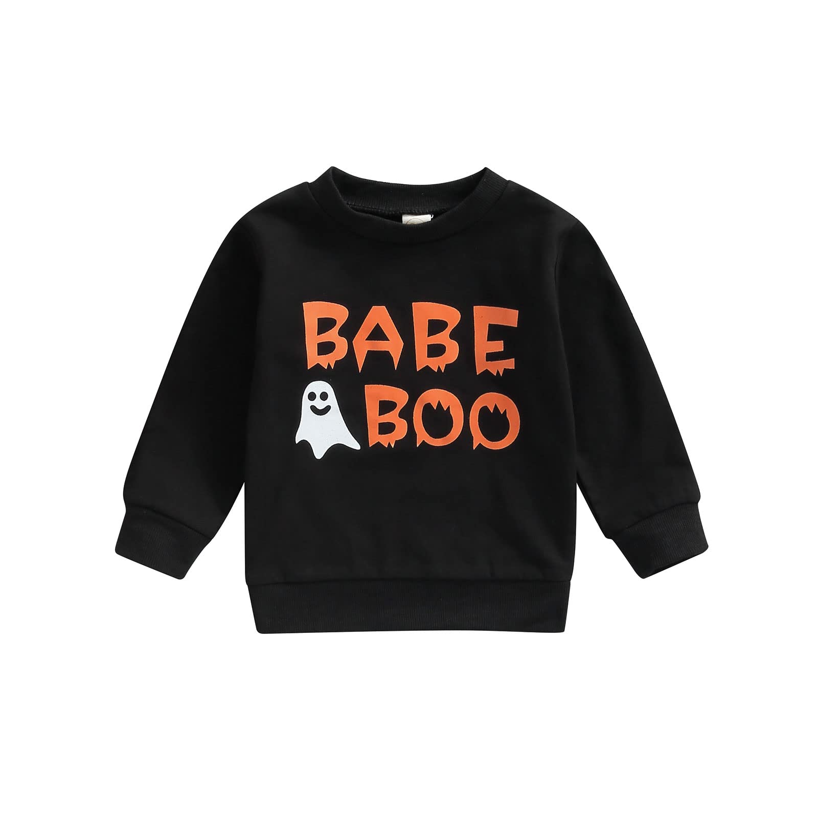 Toddler Baby Girl Boy Halloween Clothes Long Sleeve Sweatshirt Sweater Pullover Babe Tee Tops Loose Fall Winter Outfits