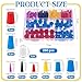 Briwooody 250 Pcs Rubber Plugs 8-Sizes Silicone Tapered Plug Kit 1/15