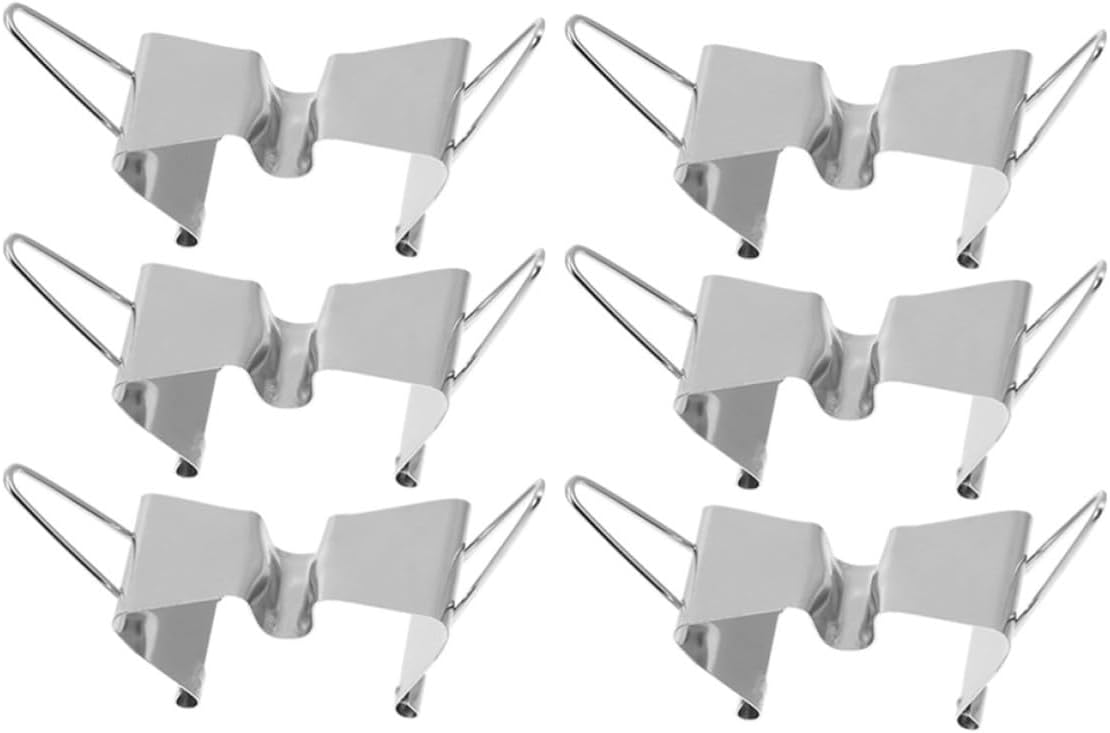 Stainless Steel Canvas Separating Clips Silver for 6pcs, Artists